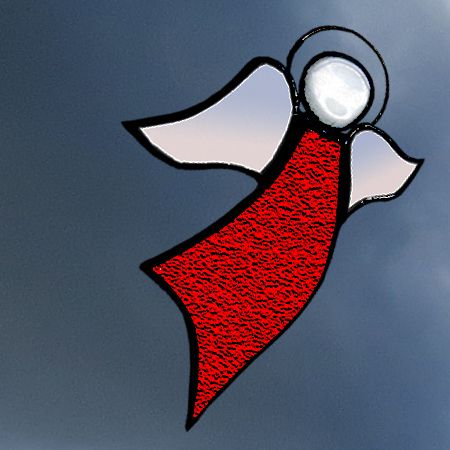 Eņģelis sarkanā krāsa 